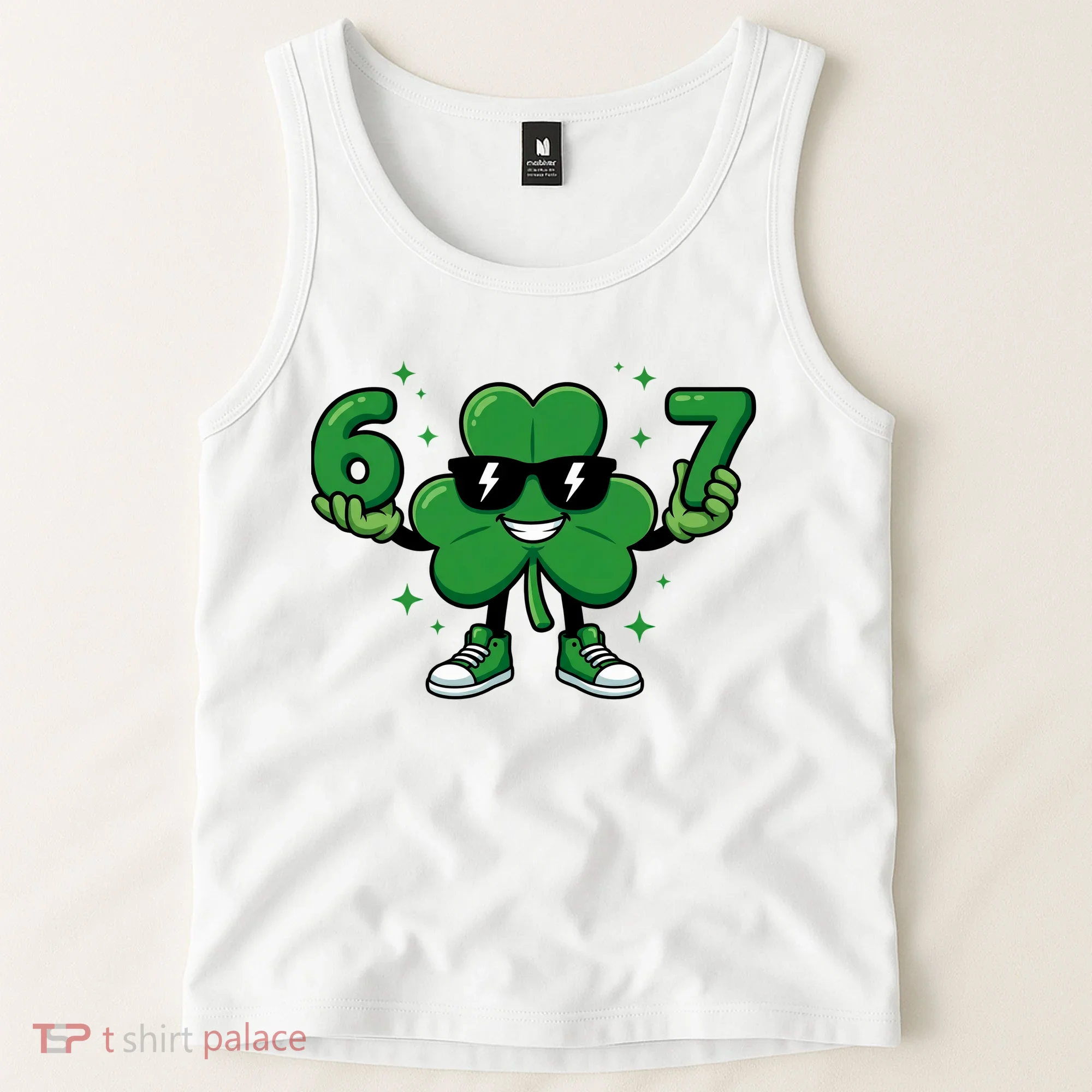 67 St Patricks Day Shamrock 6-7 Meme Tank Top