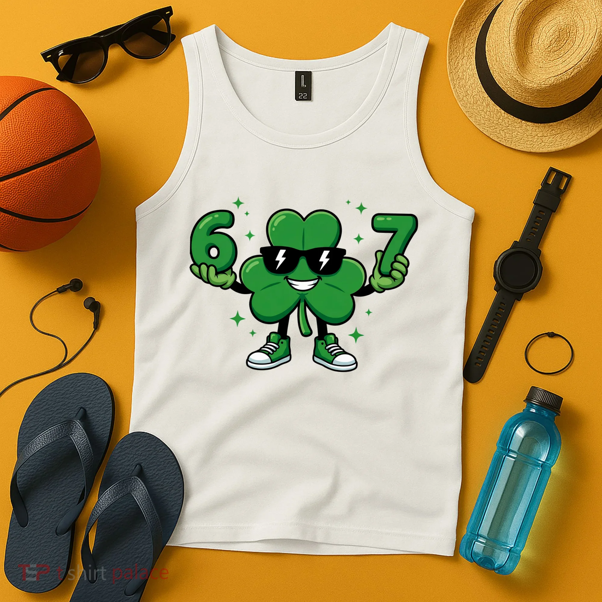 67 St Patricks Day Shamrock 6-7 Meme Tank Top