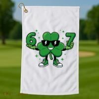 67 St Patricks Day Shamrock 6-7 Meme Golf Towel thumb 1