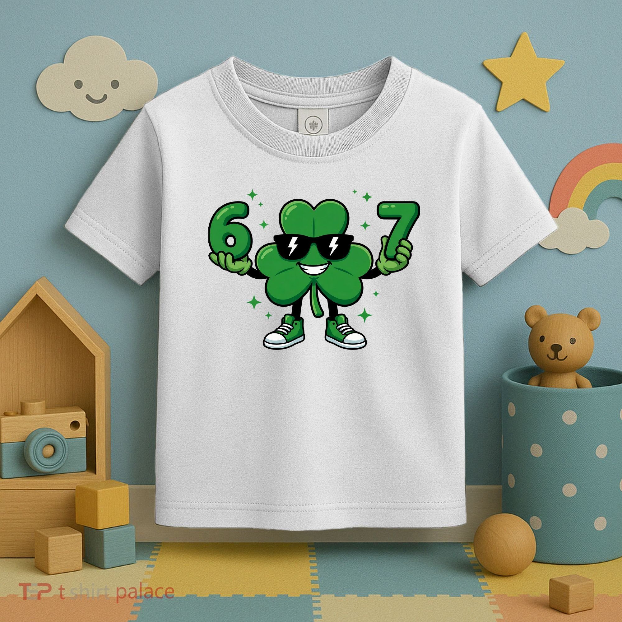 67 St Patricks Day Shamrock 6-7 Meme Toddler T-Shirt