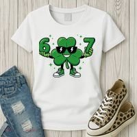 67 St Patricks Day Shamrock 6-7 Meme Women's T-Shirt thumb 3