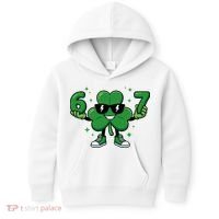 67 St Patricks Day Shamrock 6-7 Meme Kids Hoodie thumb 0