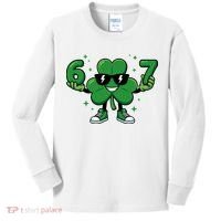 67 St Patricks Day Shamrock 6-7 Meme Kids Long Sleeve Shirt thumb 0