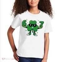 67 St Patricks Day Shamrock 6-7 Meme Kids T-Shirt thumb 2