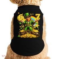 67 St Patricks Day Six Seven Meme Funny Doggie Tank thumb 0
