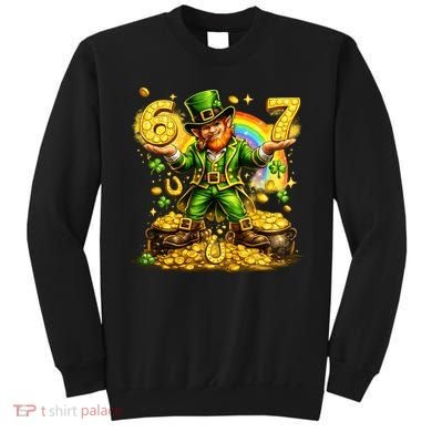 67 St Patricks Day Six Seven Meme Funny Sweatshirt