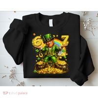 67 St Patricks Day Six Seven Meme Funny Sweatshirt thumb 2