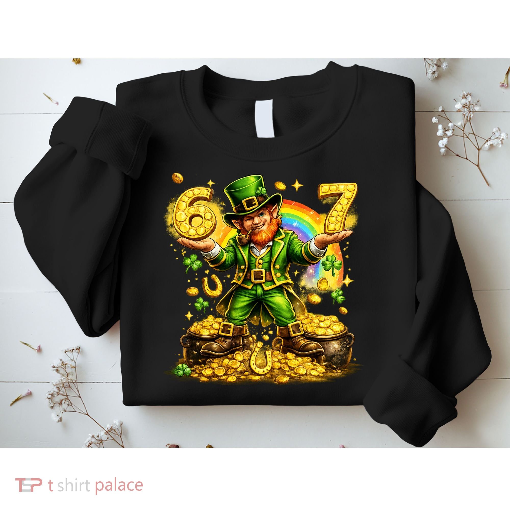 67 St Patricks Day Six Seven Meme Funny Sweatshirt