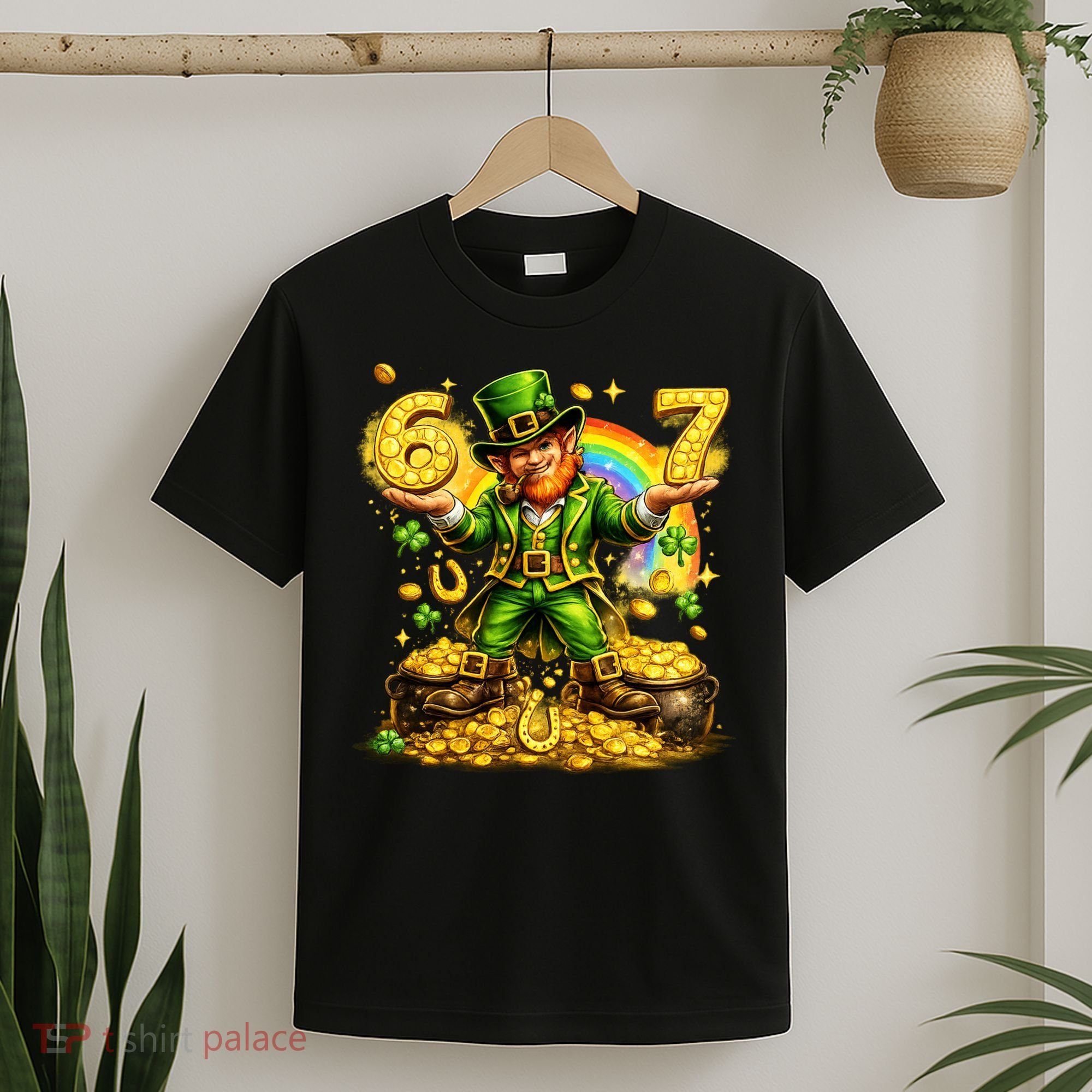 67 St Patricks Day Six Seven Meme Funny T-Shirt