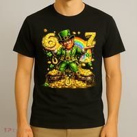 67 St Patricks Day Six Seven Meme Funny T-Shirt thumb 3