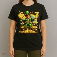 67 St Patricks Day Six Seven Meme Funny T-Shirt thumb 4