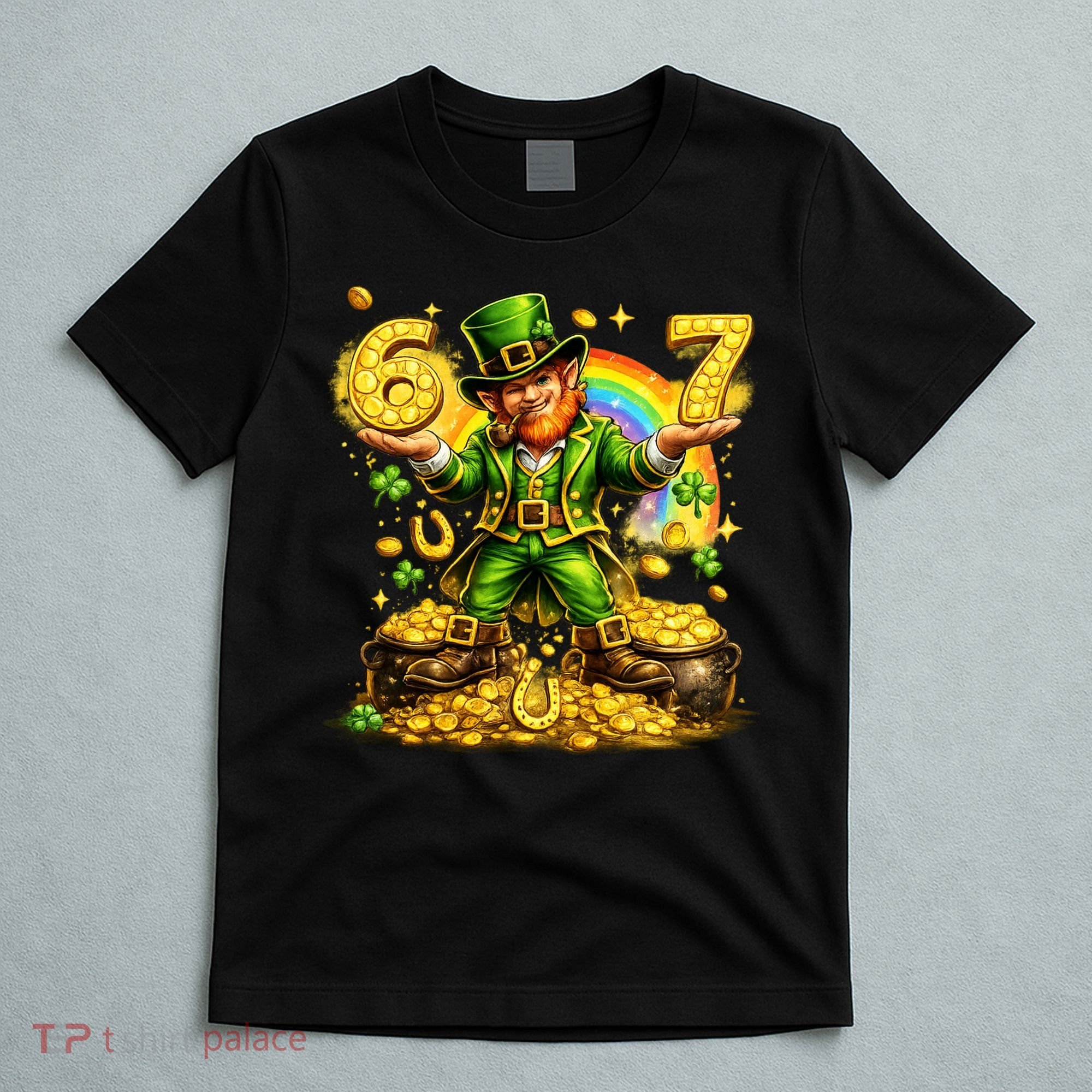 67 St Patricks Day Six Seven Meme Funny T-Shirt