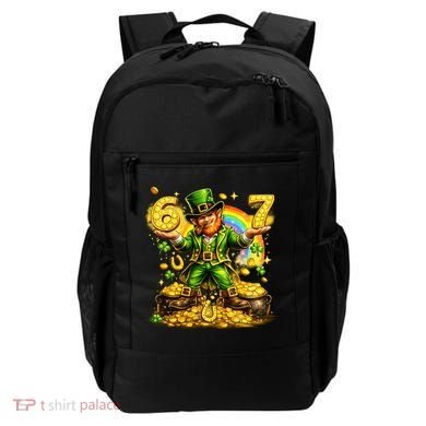 67 St Patricks Day Six Seven Meme Funny Backpack