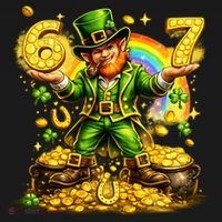 67 St Patricks Day Six Seven Meme Funny Backpack thumb 2