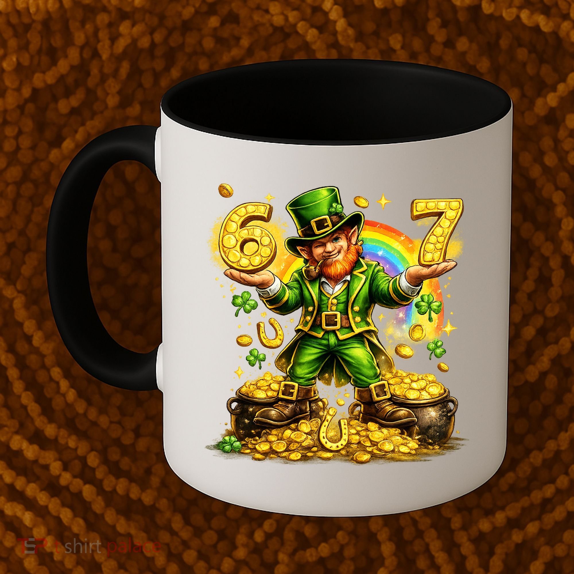 67 St Patricks Day Six Seven Meme Funny Coffee Mug
