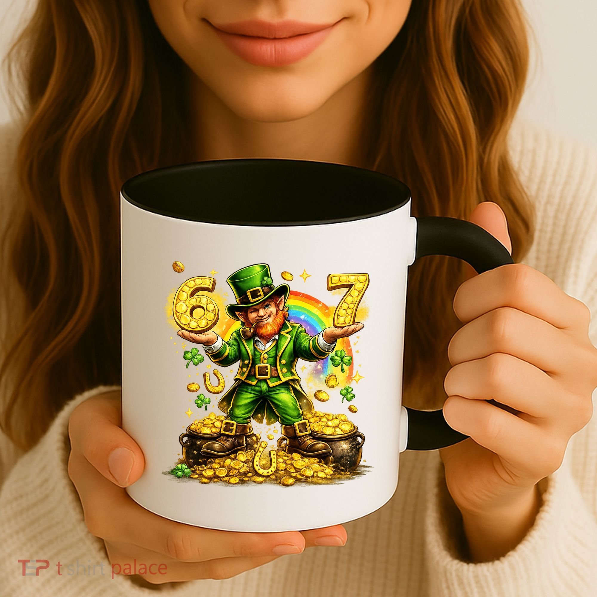 67 St Patricks Day Six Seven Meme Funny Coffee Mug