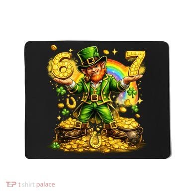 67 St Patricks Day Six Seven Meme Funny Mousepad