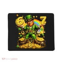 67 St Patricks Day Six Seven Meme Funny Mousepad thumb 0