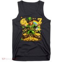 67 St Patricks Day Six Seven Meme Funny Tank Top thumb 0