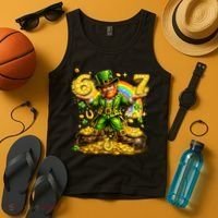 67 St Patricks Day Six Seven Meme Funny Tank Top thumb 4