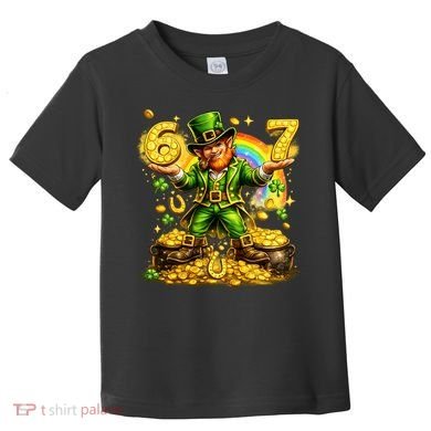 67 St Patricks Day Six Seven Meme Funny Toddler T-Shirt