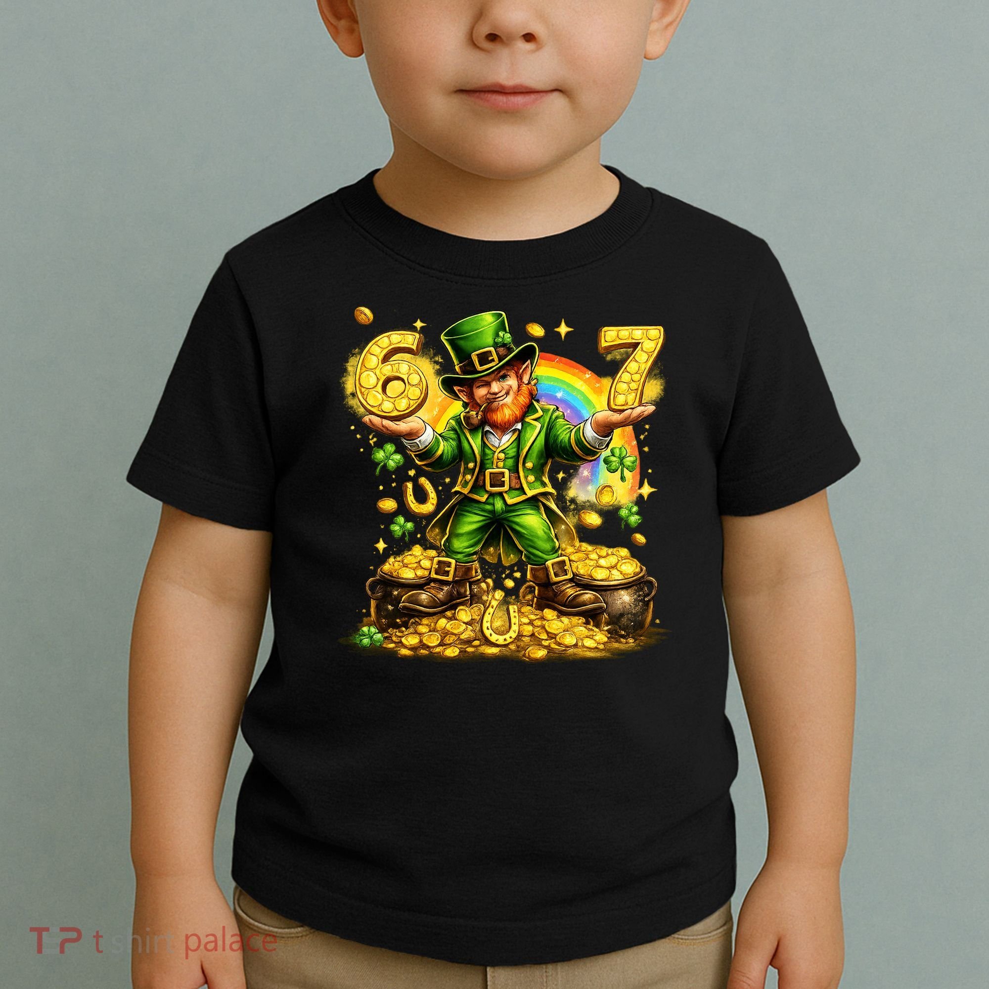 67 St Patricks Day Six Seven Meme Funny Toddler T-Shirt