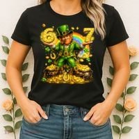 67 St Patricks Day Six Seven Meme Funny Women's T-Shirt thumb 2