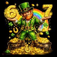 67 St Patricks Day Six Seven Meme Funny Kids Sweatshirt thumb 2
