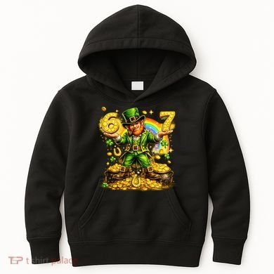 67 St Patricks Day Six Seven Meme Funny Kids Hoodie