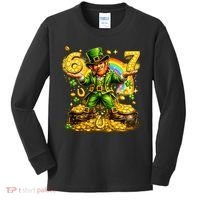 67 St Patricks Day Six Seven Meme Funny Kids Long Sleeve Shirt thumb 0