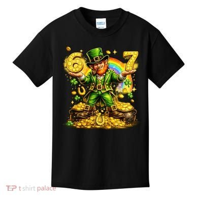 67 St Patricks Day Six Seven Meme Funny Kids T-Shirt