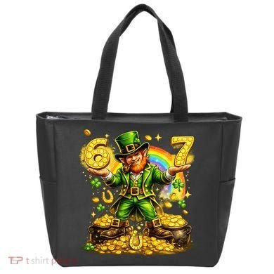 67 St Patricks Day Six Seven Meme Funny Tote Bag