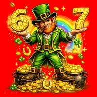 67 St Patricks Day Six Seven Meme Funny Santa Hat thumb 1