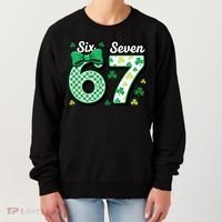 67 St Patrick’s Day Shamrocks Lucky 6-7 Women's Sweatshirt thumb 0