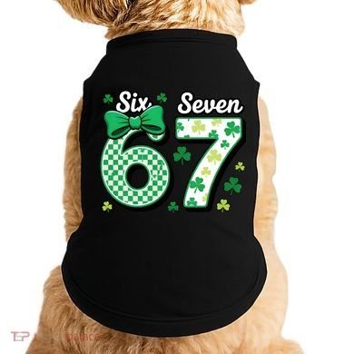 67 St Patrick’s Day Shamrocks Lucky 6-7 Doggie Tank