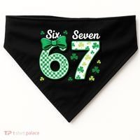 67 St Patrick’s Day Shamrocks Lucky 6-7 USA-Made Doggie Bandana thumb 0