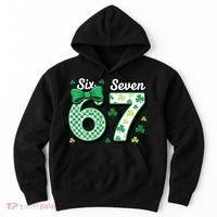 67 St Patrick’s Day Shamrocks Lucky 6-7 Hoodie thumb 0