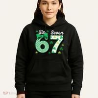 67 St Patrick’s Day Shamrocks Lucky 6-7 Hoodie thumb 5