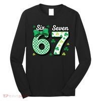 67 St Patrick’s Day Shamrocks Lucky 6-7 Long Sleeve Shirt thumb 0