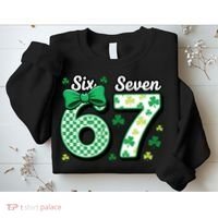 67 St Patrick’s Day Shamrocks Lucky 6-7 Sweatshirt thumb 2