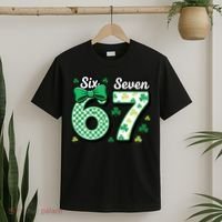 67 St Patrick’s Day Shamrocks Lucky 6-7 T-Shirt thumb 2