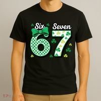 67 St Patrick’s Day Shamrocks Lucky 6-7 T-Shirt thumb 3
