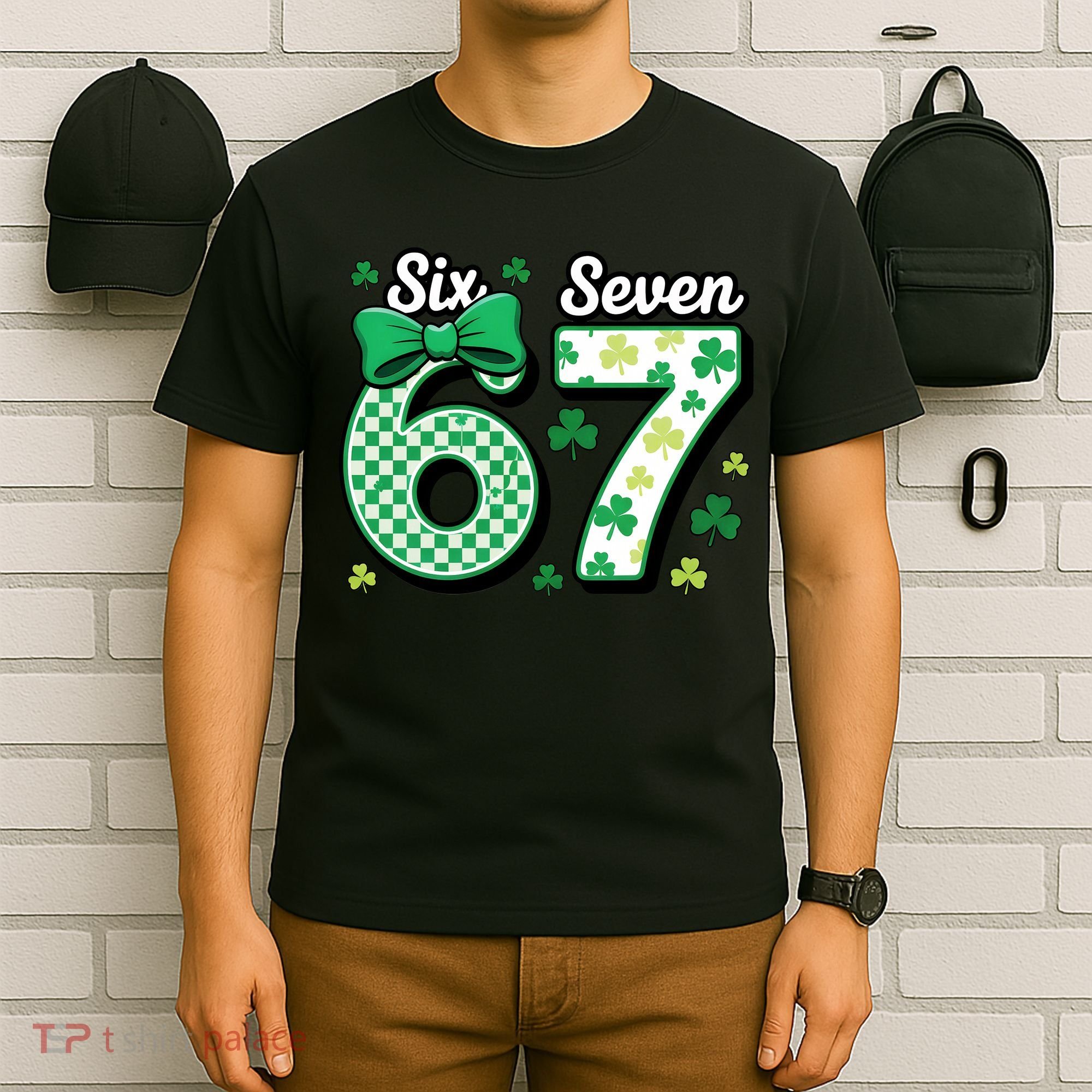 67 St Patrick’s Day Shamrocks Lucky 6-7 T-Shirt