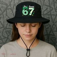67 St Patrick’s Day Shamrocks Lucky 6-7 Bucket Hat thumb 3