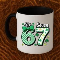67 St Patrick’s Day Shamrocks Lucky 6-7 Coffee Mug thumb 2