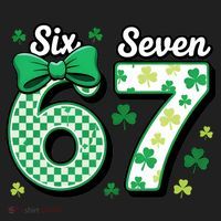 67 St Patrick’s Day Shamrocks Lucky 6-7 Beanie thumb 2