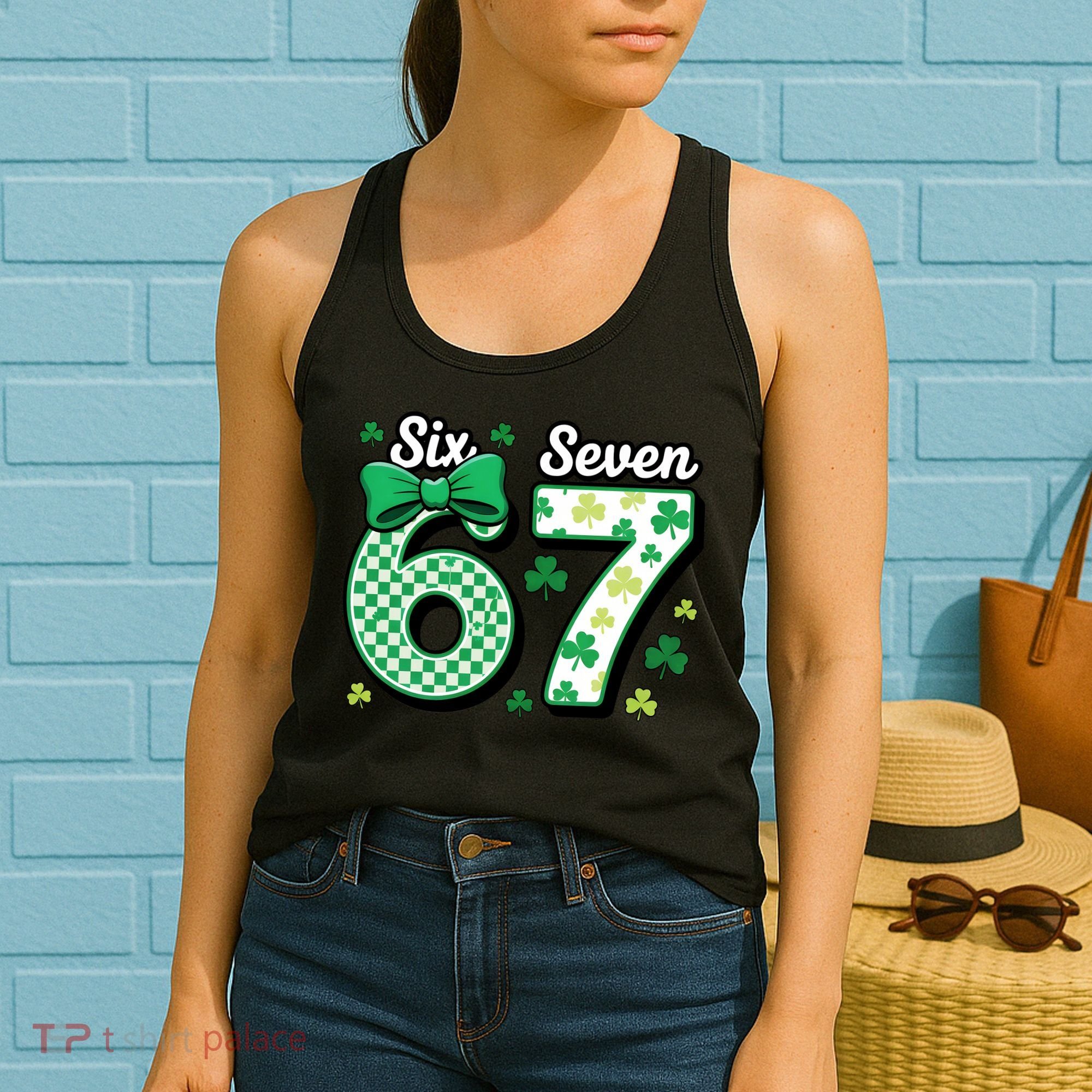 67 St Patrick’s Day Shamrocks Lucky 6-7 Women's Tank Top