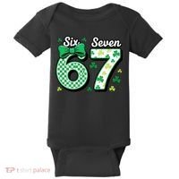 67 St Patrick’s Day Shamrocks Lucky 6-7 Baby Bodysuit thumb 0