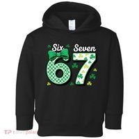 67 St Patrick’s Day Shamrocks Lucky 6-7 Toddler Hoodie thumb 0
