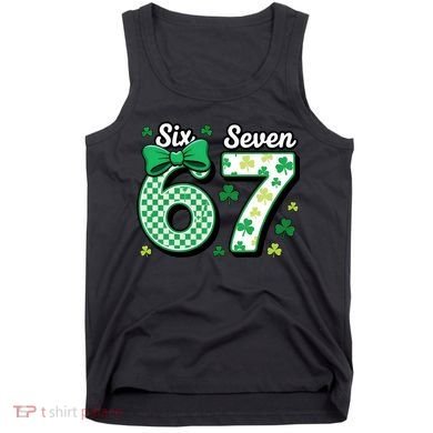 67 St Patrick’s Day Shamrocks Lucky 6-7 Tank Top